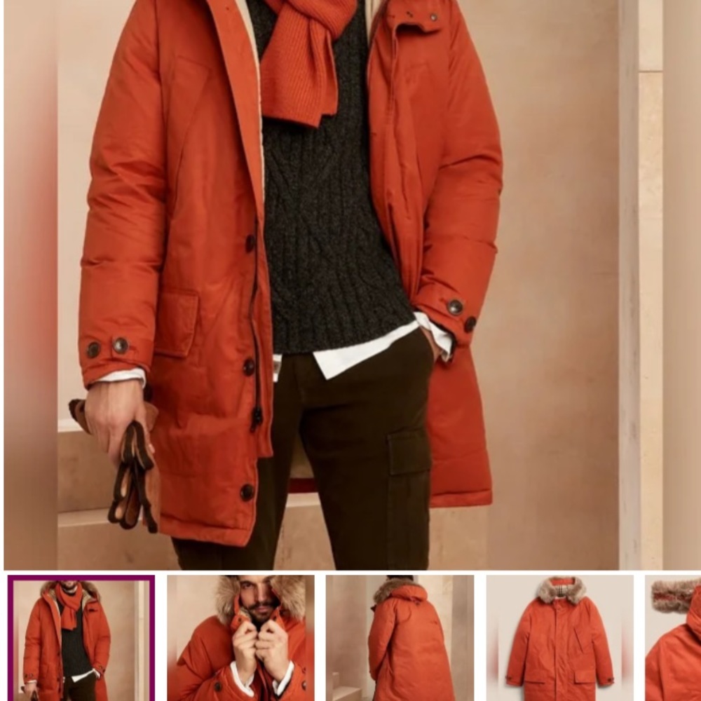 Banana republic mens winter coat new without tag